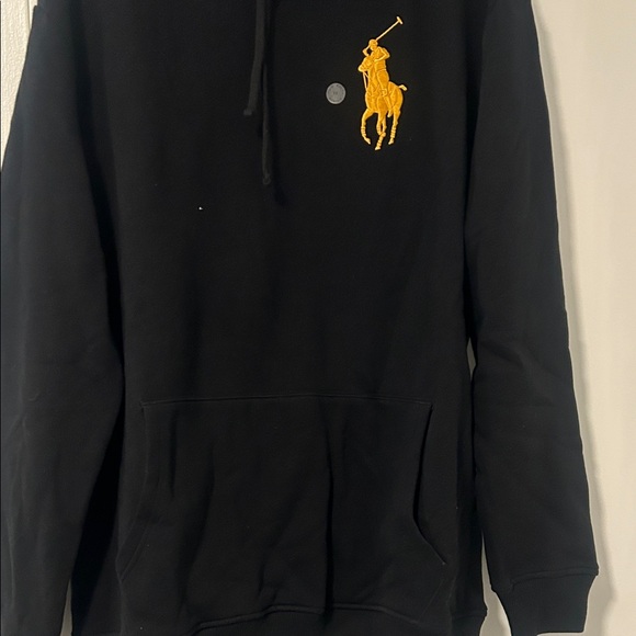 Polo Ralph Lauren Black Hoodie with Gold Emblem - Picture 2 of 5